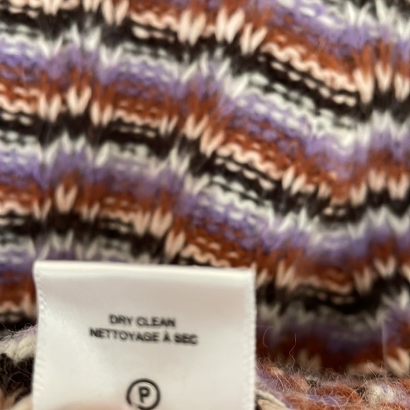 A.L.C. Samara Wool & Alpaca-Blend Amethyst Combo Crewneck Sweater - Picture 4 of 9